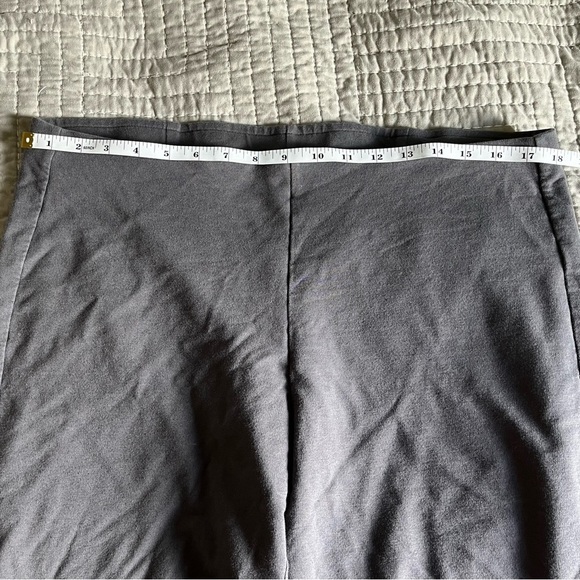 J JILL ~ Pure Jill Grey Pima Cotton Spandex Slim-Leg Cropped Lounge Pant - Picture 9 of 13